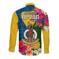Malampa Day Long Sleeve Button Shirt Proud To Be A Ni-Van Beauty Pacific Flower LT03 - Polynesian Pride