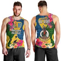 Malampa Day Men Tank Top Proud To Be A Ni-Van Beauty Pacific Flower LT03 - Polynesian Pride