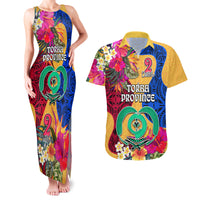Torba Day Couples Matching Tank Maxi Dress and Hawaiian Shirt Proud To Be A Ni-Van Beauty Pacific Flower LT03 Yellow - Polynesian Pride