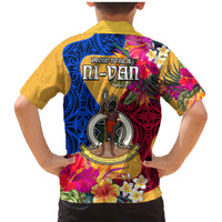 Torba Day Family Matching Mermaid Dress and Hawaiian Shirt Proud To Be A Ni-Van Beauty Pacific Flower LT03 - Polynesian Pride