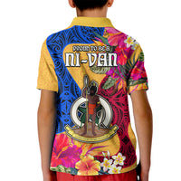 Torba Day Kid Polo Shirt Proud To Be A Ni-Van Beauty Pacific Flower LT03 - Polynesian Pride