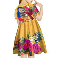 Torba Day Kid Short Sleeve Dress Proud To Be A Ni-Van Beauty Pacific Flower LT03 - Polynesian Pride