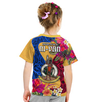 Torba Day Kid T Shirt Proud To Be A Ni-Van Beauty Pacific Flower LT03 - Polynesian Pride