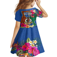 Tafea Day Family Matching Tank Maxi Dress and Hawaiian Shirt Proud To Be A Ni-Van Beauty Pacific Flower LT03 - Polynesian Pride