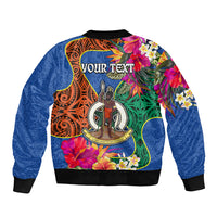 Personalised Tafea Day Bomber Jacket Proud To Be A Ni-Van Beauty Pacific Flower LT03 - Polynesian Pride