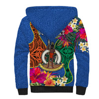 Personalised Tafea Day Sherpa Hoodie Proud To Be A Ni-Van Beauty Pacific Flower LT03 - Polynesian Pride