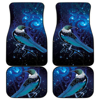 New Zealand Tui Bird Car Mats The Pleiades Star Cluster and Koru Tribal Tattoo Galaxy Vibe