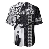 Custom Hawaii Lanai Island Baseball Jersey Hawaiian King and Kakau Symbols Abstract Shoulder Tattoo LT03 - Polynesian Pride