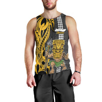 Custom Hawaii Molokai Island Men Tank Top Hawaiian Warrior and Kakau Symbols Abstract Tattoo LT03 - Polynesian Pride
