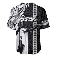 Hawaii Molokai Island Baseball Jersey Hawaiian King and Kakau Symbols Abstract Shoulder Tattoo LT03 - Polynesian Pride