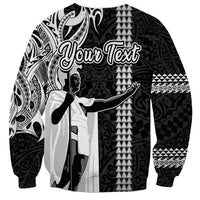 Custom Hawaii Molokai Island Sweatshirt Hawaiian King and Kakau Symbols Abstract Shoulder Tattoo LT03 - Polynesian Pride