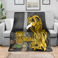 Hawaii Niihau Island Blanket Hawaiian Warrior and Kakau Symbols Abstract Tattoo LT03 - Polynesian Pride