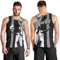 Custom Hawaii Niihau Island Men Tank Top Hawaiian King and Kakau Symbols Abstract Shoulder Tattoo LT03 - Polynesian Pride