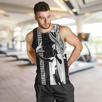 Custom Hawaii Niihau Island Men Tank Top Hawaiian King and Kakau Symbols Abstract Shoulder Tattoo LT03 - Polynesian Pride