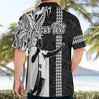 Custom Hawaii Oahu Island Hawaiian Shirt Hawaiian King and Kakau Symbols Abstract Shoulder Tattoo LT03 - Polynesian Pride