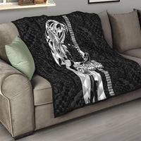 Hawaii Kahoolawe Island Quilt Hawaiian King and Kakau Symbols Abstract Shoulder Tattoo LT03 - Polynesian Pride