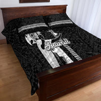 Hawaii Kahoolawe Island Quilt Bed Set Hawaiian King and Kakau Symbols Abstract Shoulder Tattoo LT03 - Polynesian Pride