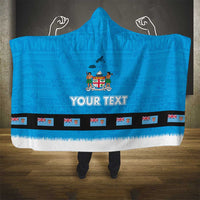 Fiji Merry Christmas Hooded Blanket Santa Suit Style With Tapa Tribal Pattern