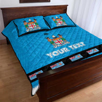 Fiji Merry Christmas Quilt Bed Set Santa Suit Style With Tapa Tribal Pattern LT03 - Polynesian Pride