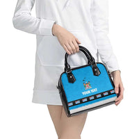 Fiji Merry Christmas Shoulder Handbag Santa Suit Style With Tapa Tribal Pattern LT03 - Polynesian Pride