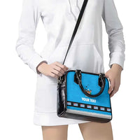 Fiji Merry Christmas Shoulder Handbag Santa Suit Style With Tapa Tribal Pattern LT03 - Polynesian Pride