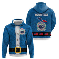Samoa Merry Christmas Hoodie Santa Suit Style With Tatau Tattoo Pattern LT03 - Polynesian Pride