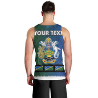 Solomon Islands Merry Christmas Men Tank Top Santa Suit Style With Melanesian Pattern LT03 - Polynesian Pride