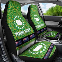 Cook Islands Merry Christmas Car Seat Cover Santa Suit Style With Polynesian Pattern LT03 - Polynesian Pride