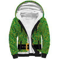 Cook Islands Merry Christmas Sherpa Hoodie Santa Suit Style With Polynesian Pattern