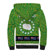 Cook Islands Merry Christmas Sherpa Hoodie Santa Suit Style With Polynesian Pattern