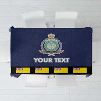 Niue Merry Christmas Tablecloth Santa Suit Style With Hiapo Pattern