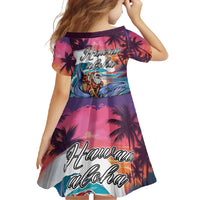 Hawaiian Mele Kalikimaka Family Matching Short Sleeve Bodycon Dress and Hawaiian Shirt Santa Claus Driving The Whale with Sunset Ocean Landscape LT03 - Polynesian Pride