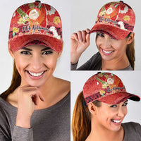 Hawaii Santa Mele Kalikimaka Classic Cap Tropical Puakenikeni Lei with Polynesian Tribal Pattern LT03 - Polynesian Pride