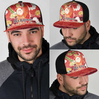 Hawaii Santa Mele Kalikimaka Mesh Trucker Cap Tropical Puakenikeni Lei with Polynesian Tribal Pattern LT03 - Polynesian Pride