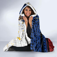 Hawaii Lutheran High School Hooded Blanket Kakau Pattern Splash Style LT03 - Polynesian Pride