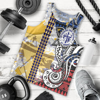 Hawaii Lutheran High School Men Tank Top Kakau Pattern Splash Style LT03 - Polynesian Pride