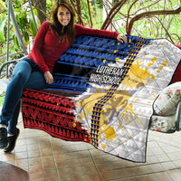 Hawaii Lutheran High School Quilt Kakau Pattern Splash Style LT03 - Polynesian Pride