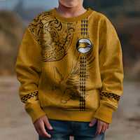 Nanakuli High and Intermediate School Kid Ugly Christmas Sweater Tribal Kakau Pattern LT03 - Polynesian Pride