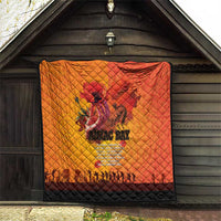 Australia and New Zealand ANZAC Day Quilt Soldiers Memories - Red Poppies with Aboriginal and Maori Art