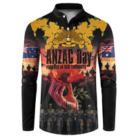Australia ANZAC Day Button Sweatshirt Forever in My Thoughts