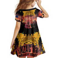 Australia ANZAC Day Family Matching Off The Shoulder Long Sleeve Dress and Hawaiian Shirt Forever in My Thoughts