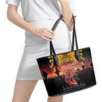 Australia ANZAC Day Leather Tote Bag Forever in My Thoughts