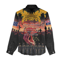Australia ANZAC Day Women Casual Shirt Forever in My Thoughts
