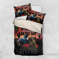 New Zealand ANZAC Day Bedding Set Tui Bird and Kiwi Bird Soldier - Forever in My Thoughts