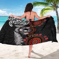 Australia and New Zealand Together Sarong Aboriginal and Maori Art Tattoo