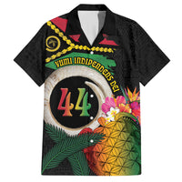 Vanuatu Selebretem 44th Indipendens Dei Family Matching Tank Maxi Dress and Hawaiian Shirt Sand Drawing Turtle Melanesian Vibes