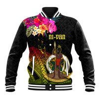 Vanuatu Ni-Van Baseball Jacket Coat of Arms Sand Drawing