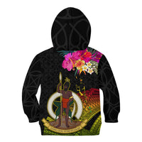 Vanuatu Ni-Van Kid Hoodie Coat of Arms Sand Drawing