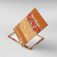 Hawaii Hibiscus Canvas Wall Art Turtles and Tribal Motifs Vintage Floral Style