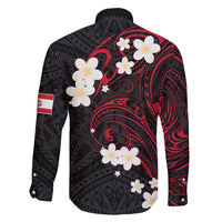 French Polynesia Tiare Day Family Matching Off Shoulder Short Dress and Hawaiian Shirt Seal and Polynesian Pattern LT03 - Polynesian Pride